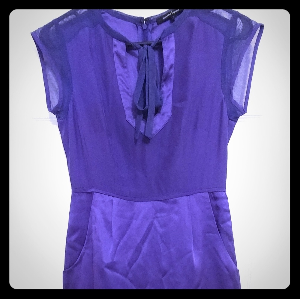 Nannet Lapure new purple dress