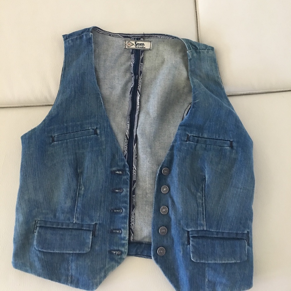 7 jean vest