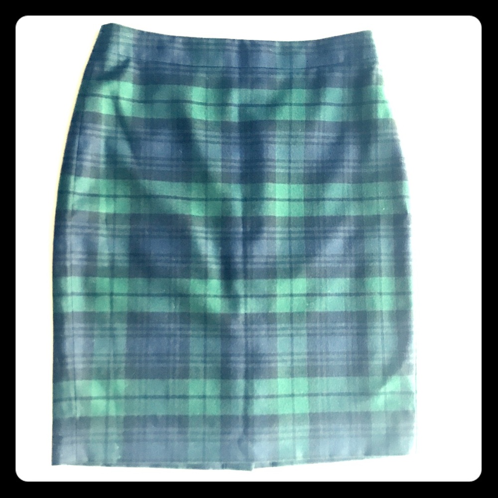 J. Crew The Pencil Skirt size 2, wool blend, lined