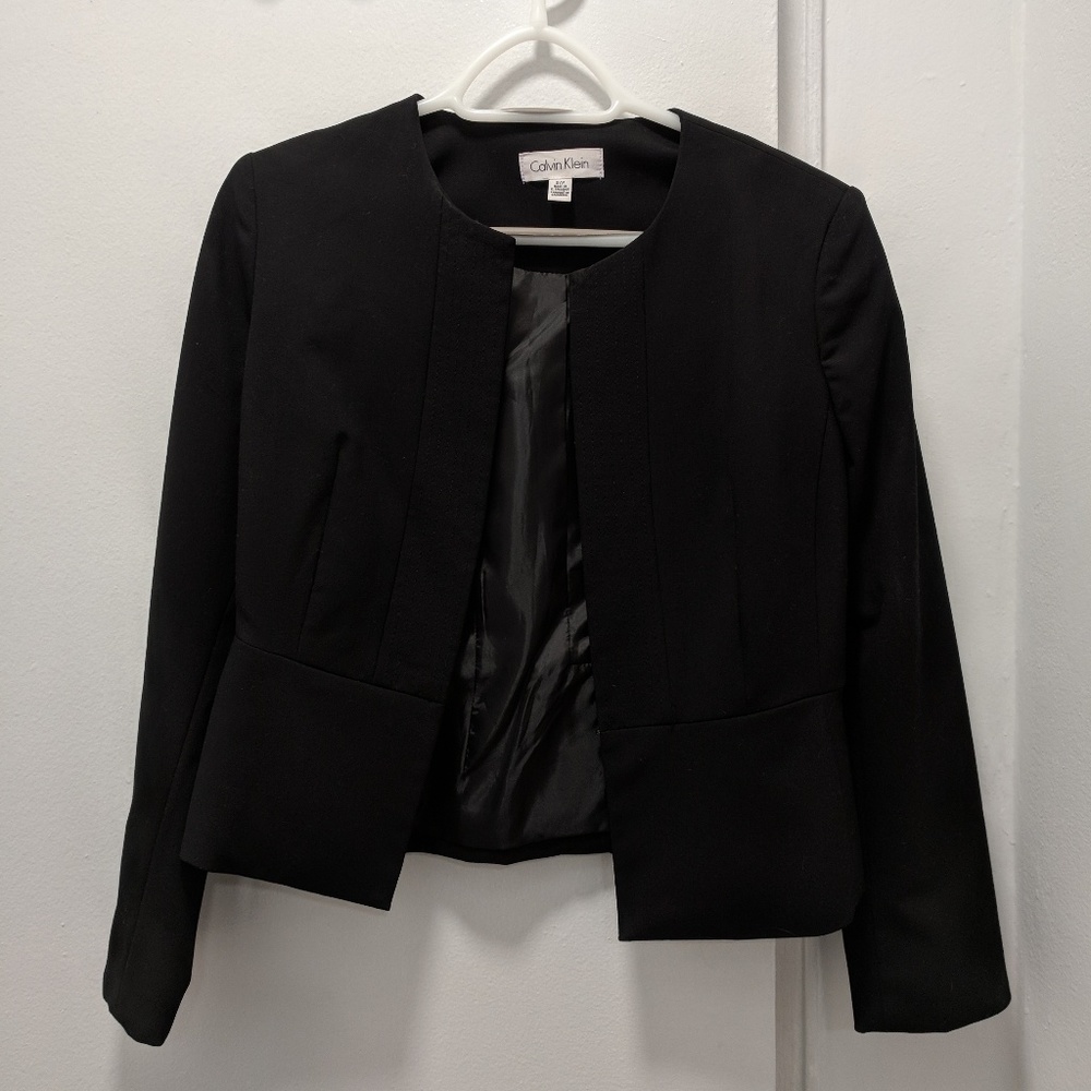 Calvin Klein open blazer