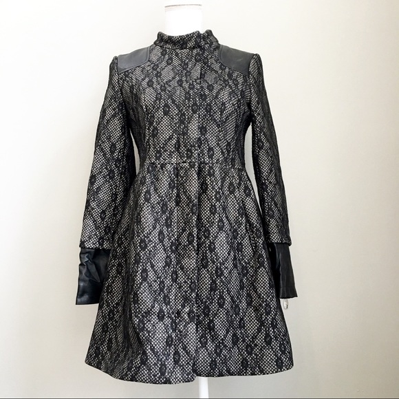 Steve Madden Jackets & Blazers - Steve Madden Lace Overlay Mixed Media Coat Jacket