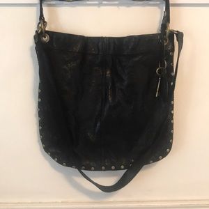 Fossil black leather bag