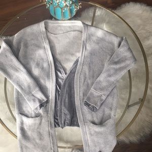 Lululemon double layer chunky cardigan sweater