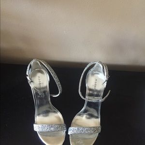 Madden Girl Sliver Sparkle Strap Heels Sandles