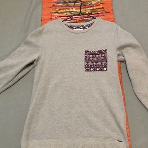 On the byas sweat shirt size large...