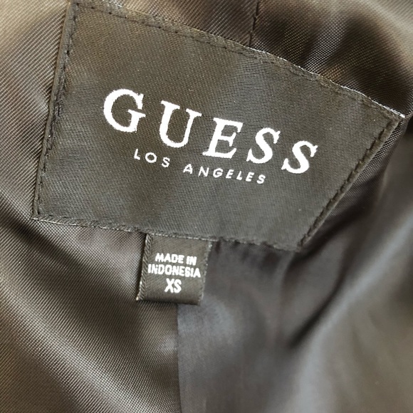 💞 GUESS Leather Jacket XS - Picture 7 of 8
