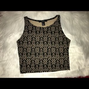 Aztec cropped tank