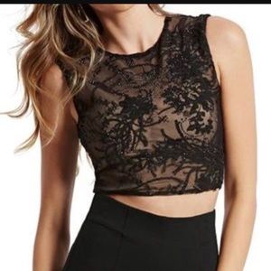 NWT Guess by Marciano Lace Crop Top