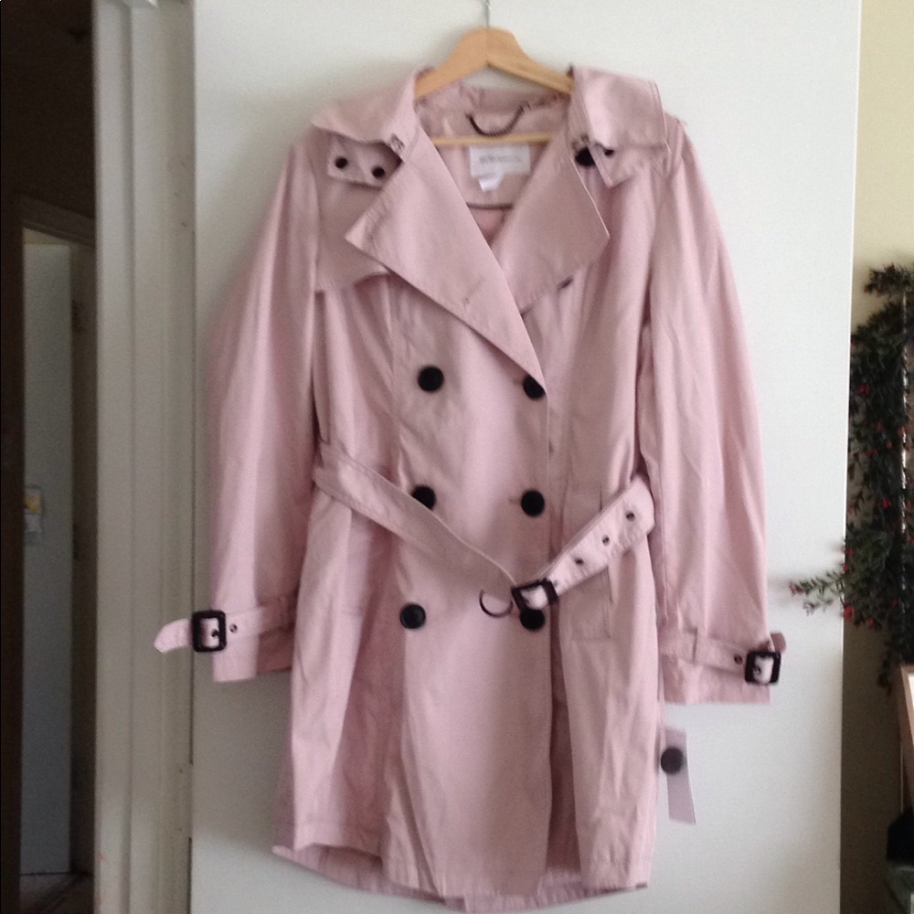 NWT BCBGeneration Belted Hooded Trench Coat