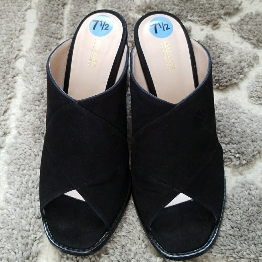 Sapena Spain Leather Slide Mules - Picture 2 of 5