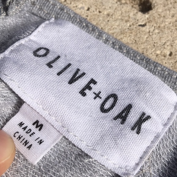 OLIVE & OAK Gray Dress - Size Medium - Picture 5 of 5