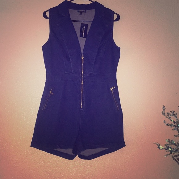 Denim romper - Picture 2 of 3