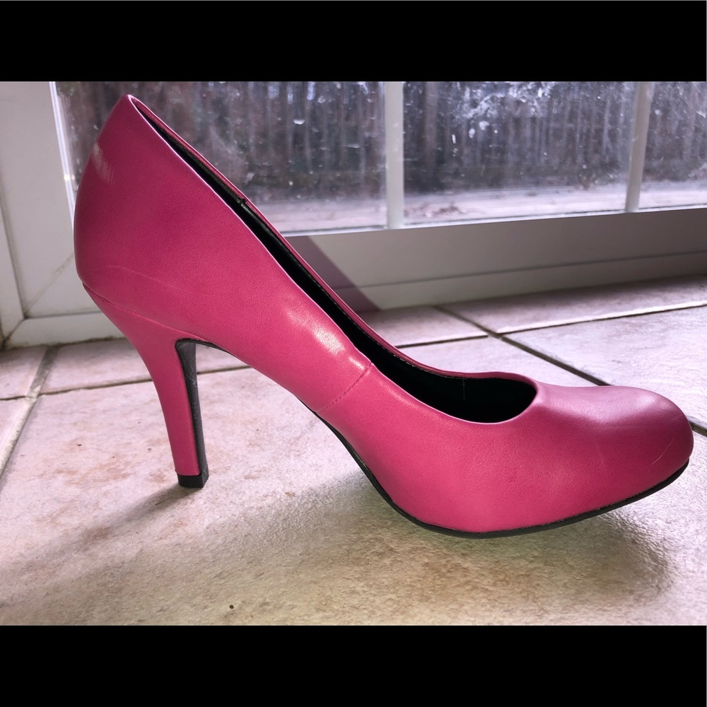 hot pink high heels