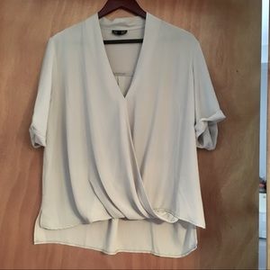 Topshop drape front blouse