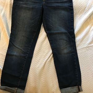 Women's GAP "skinny roll up jeans"