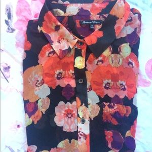 MADEWELL sheer floral button down