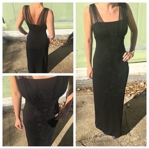 Betsy & Adam Beaded Ball Gown Size 2