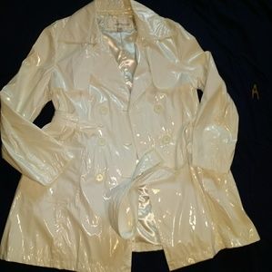 White rain coat