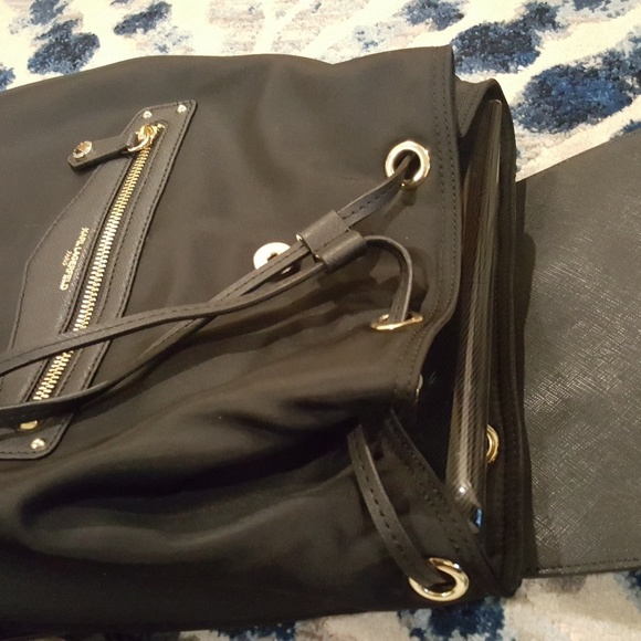 Karl Lagerfeld Nylon Backpack with Leather Trim main image 5
