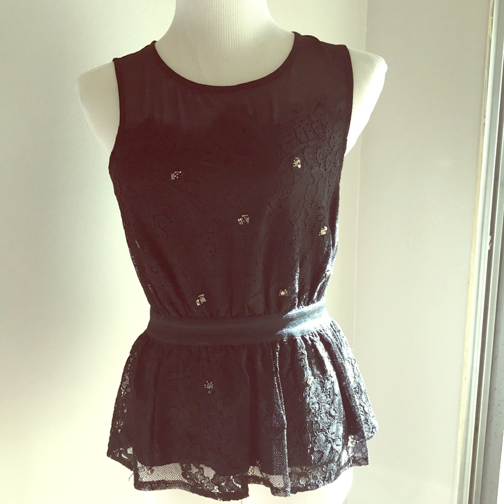 Anthropologie peplum top