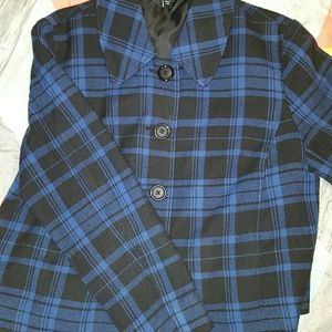 size 12 plaid blazer