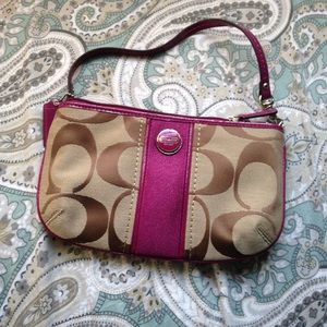 Coach mini bag wristlet clutch