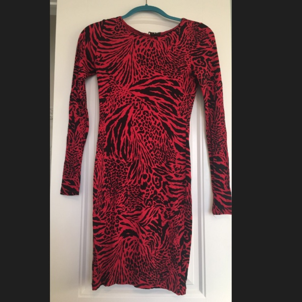 Alice + Olivia tiger/leopard print dress
