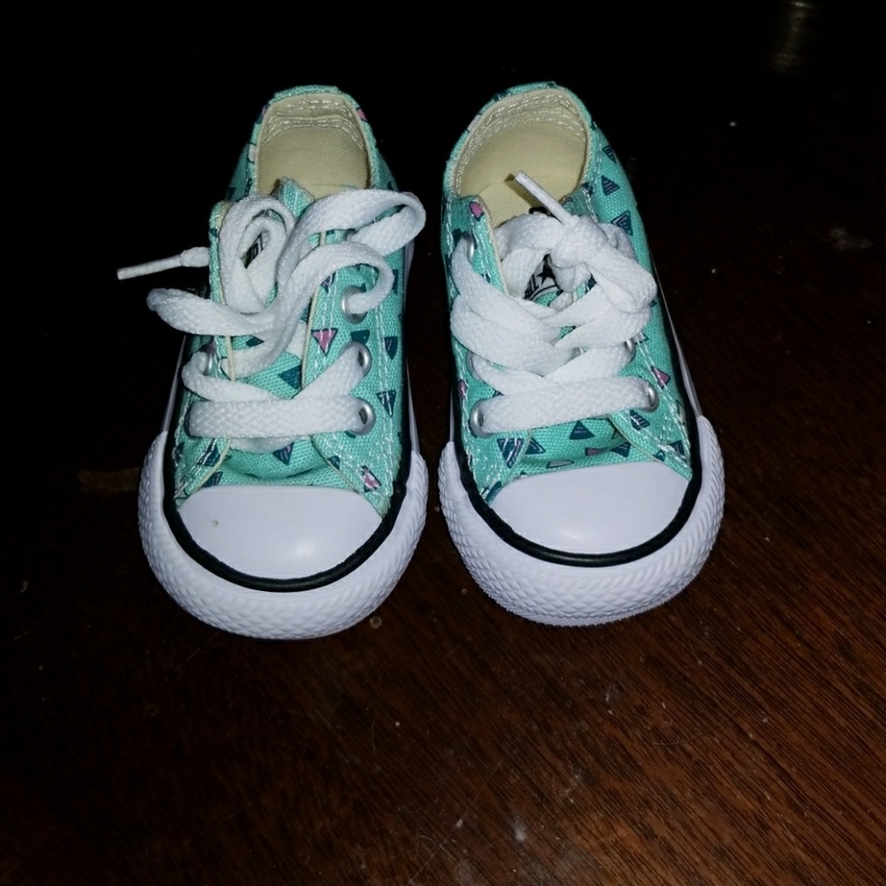Converse baby sneakers.. Turquoise color