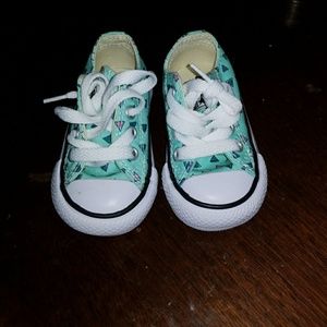 Converse baby sneakers.. Turquoise color