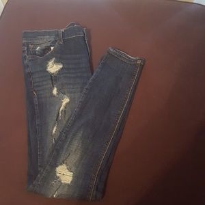 Distressed Express jeans