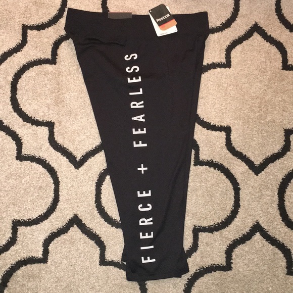 Fierce & Fearless Reebok Compression Capri tights - Picture 3 of 3