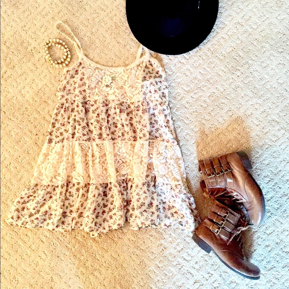 Nordstrom dress with lace cutouts!