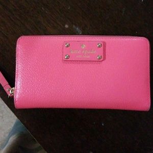 Kate spade hot pink wallet