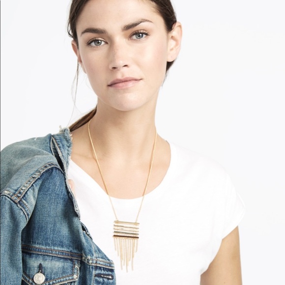baublebar Jewelry - | lined up fringe pendant |