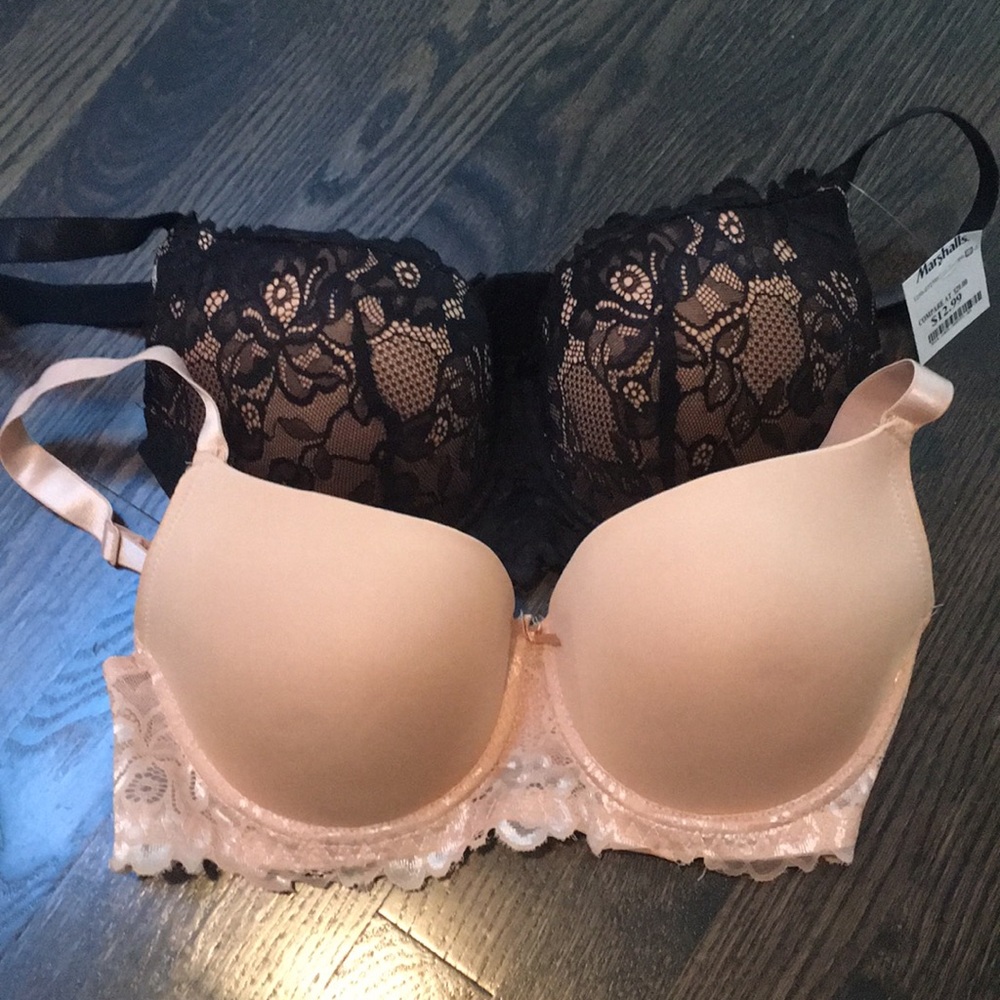 1 Black and 1 nude bra 36d