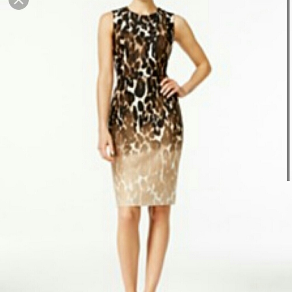 Calvin Klein exotic print dress. Size 2