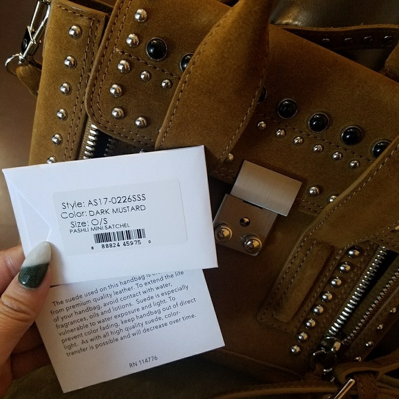 Sold***authentic Phillip Lim mini pasly studded - Picture 3 of 8