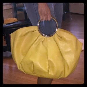 Authentic Dior large leather handbag