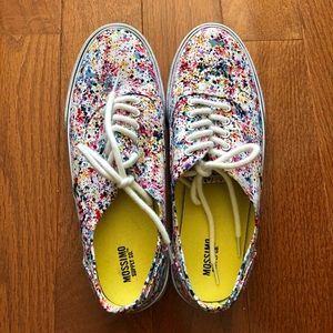 Paint splatter sneakers