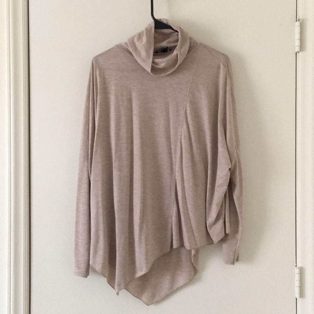 Cream cowl neck top