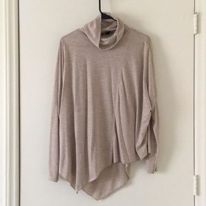 Cream cowl neck top