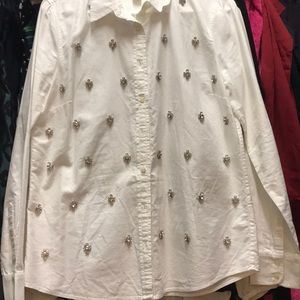 Jeweled J.Crew top