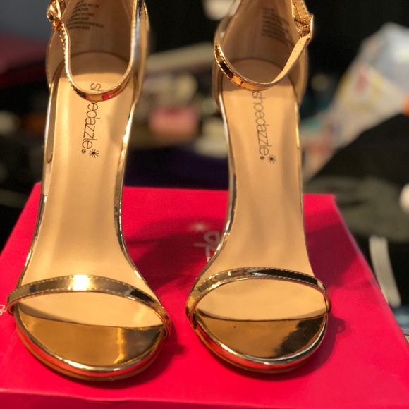 ShoeDazzle Rose Gold Heels - Picture 2 of 3