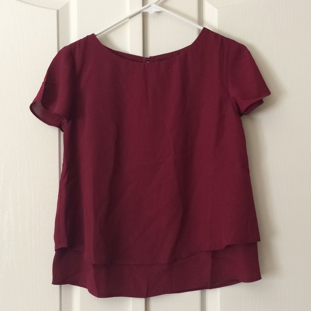 Forever 21 Wine Red Blouse