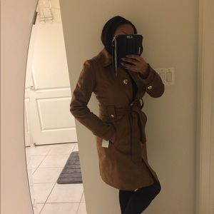 Brand new Faux suede trench coat!