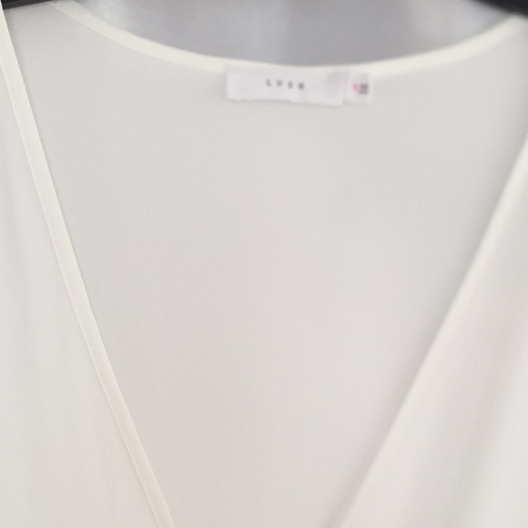 Lush Sz. M shear blouse off white - Picture 4 of 5