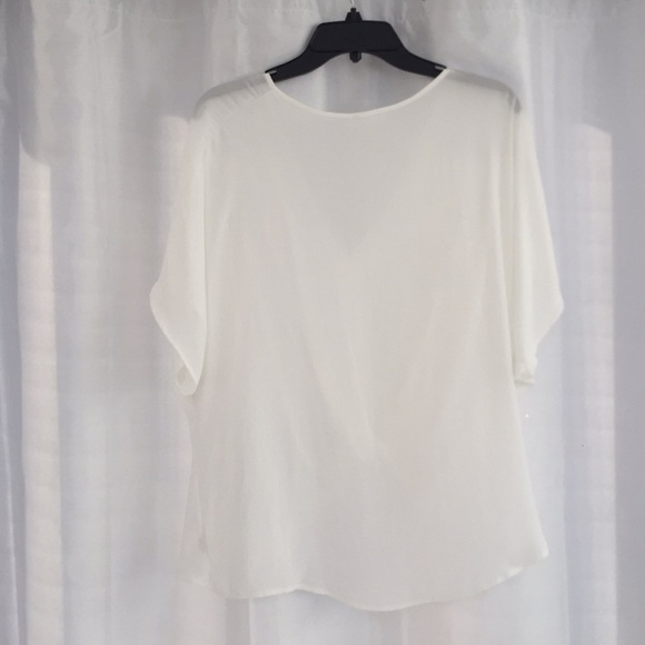 Lush Sz. M shear blouse off white - Picture 5 of 5