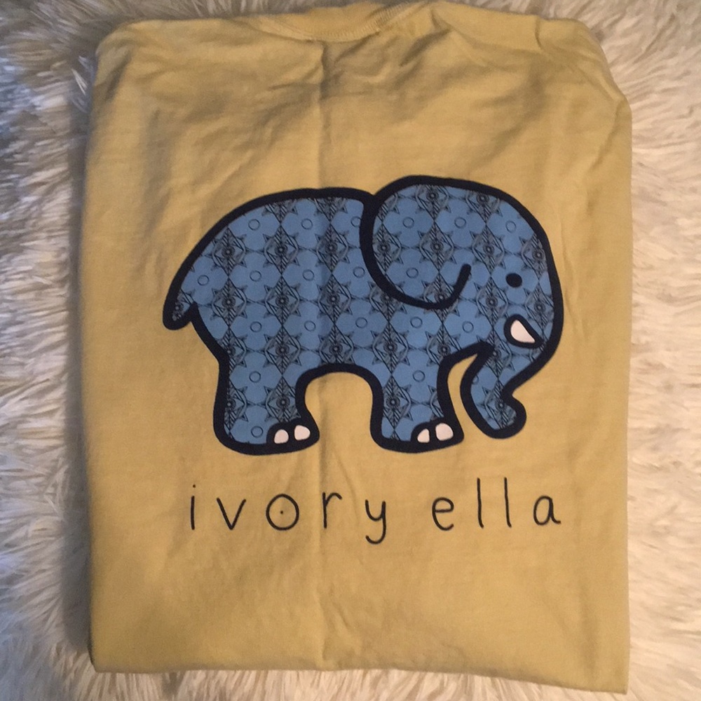 Yellow Ivory Ella Long Sleeve Pocket Tee