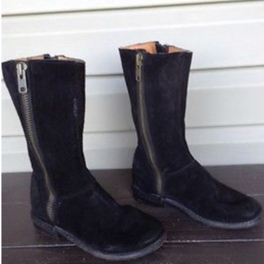 Bed Stu Eagle suede boots black size 7