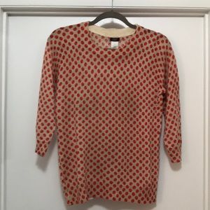 J. CREW TIPPI SWEATER IN ORCHARD PRINT